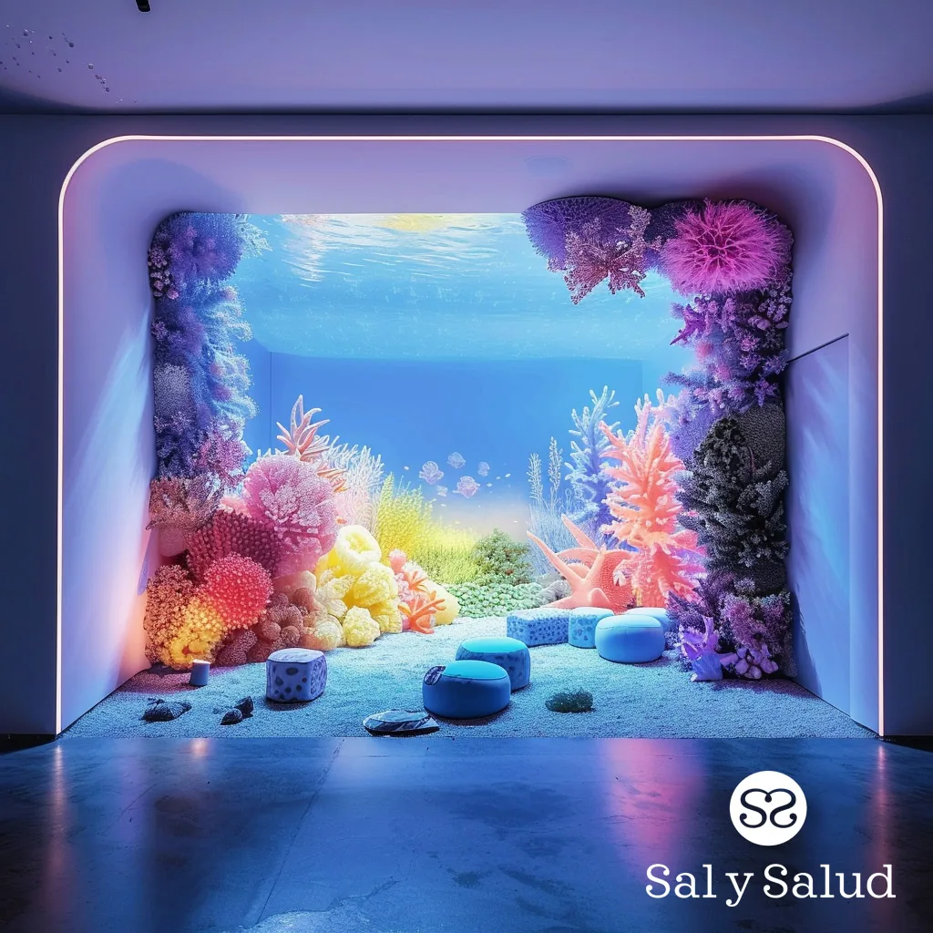 Diseño de cueva de sal infantil